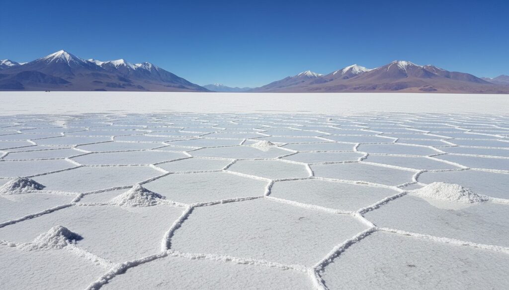 explorez le salar de uyuni, le désert de sel emblématique de bolivie, et découvrez ses paysages surréalistes, sa faune unique et ses merveilles naturelles impressionnantes.