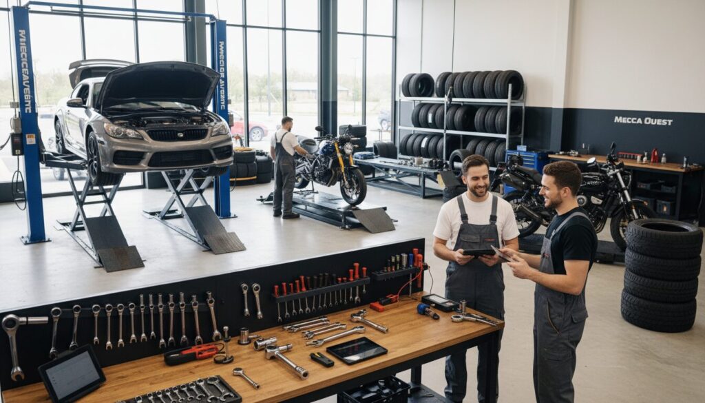 Mecca Ouest : Experts en Mécanique et Outillage pour Auto et Moto avec Conseils Personnalisés