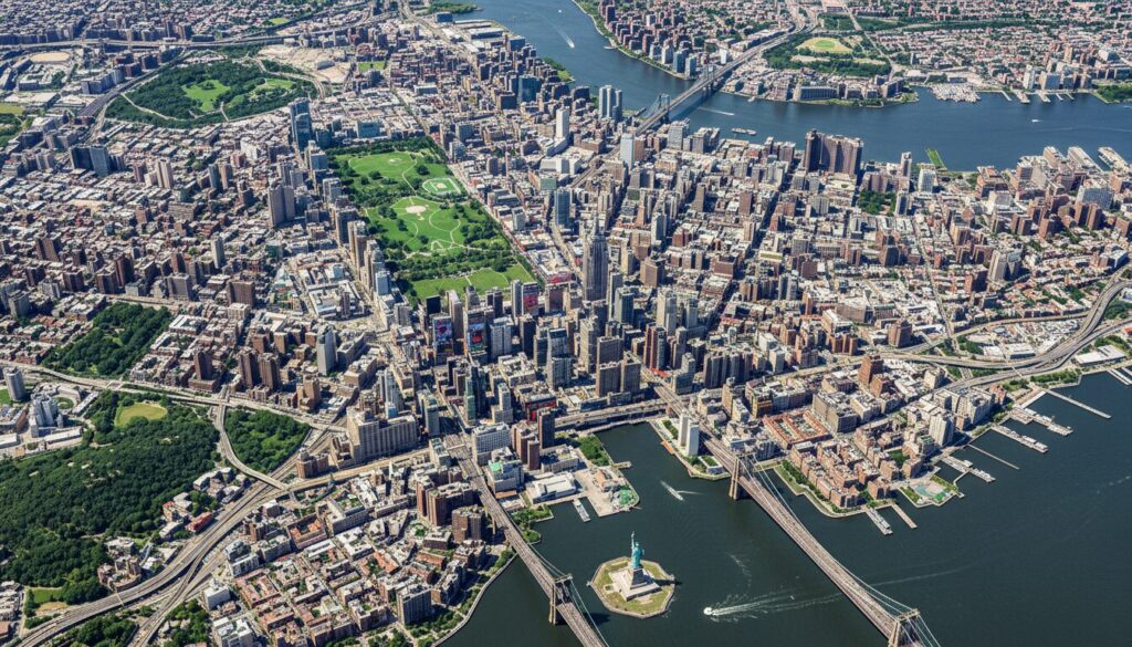 Plan détaillé de New York : guide complet des quartiers incontournables pour découvrir NYC