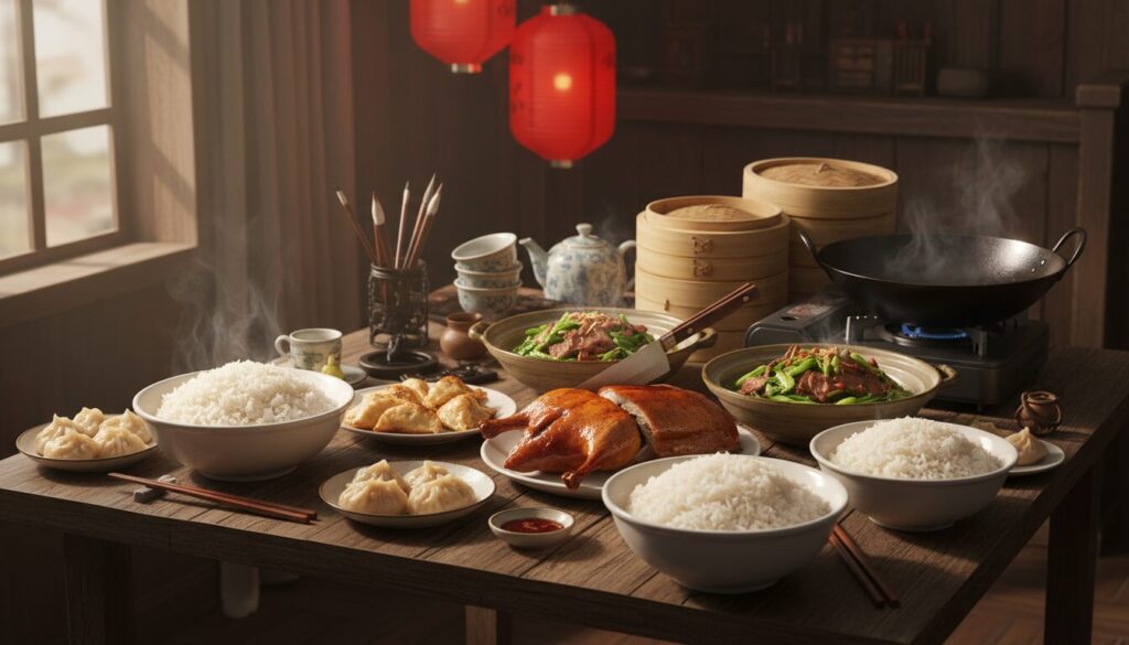 Guide de la cuisine chinoise traditionnelle : recettes, techniques et culture